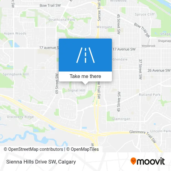 Sienna Hills Drive SW map
