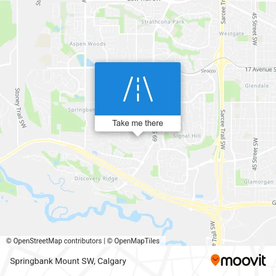 Springbank Mount SW map