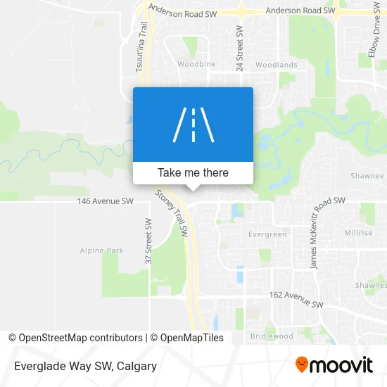 Everglade Way SW map