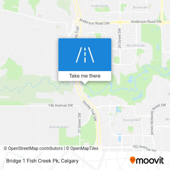 Bridge 1 Fish Creek Pk map