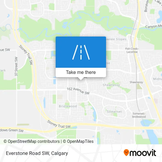 Everstone Road SW map