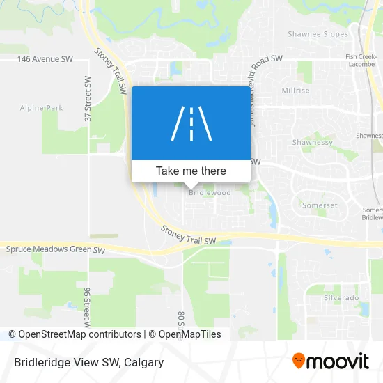 Bridleridge View SW map