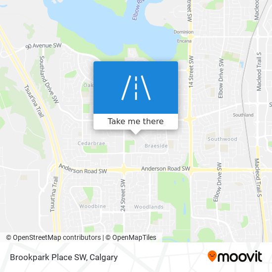 Brookpark Place SW map