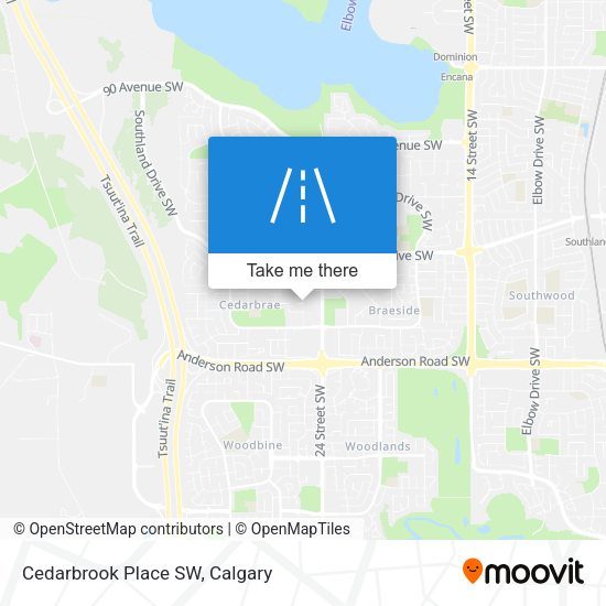 Cedarbrook Place SW map