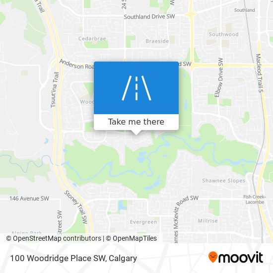 100 Woodridge Place SW map