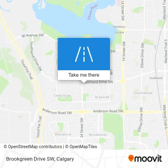 Brookgreen Drive SW map