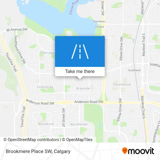 Brookmere Place SW map