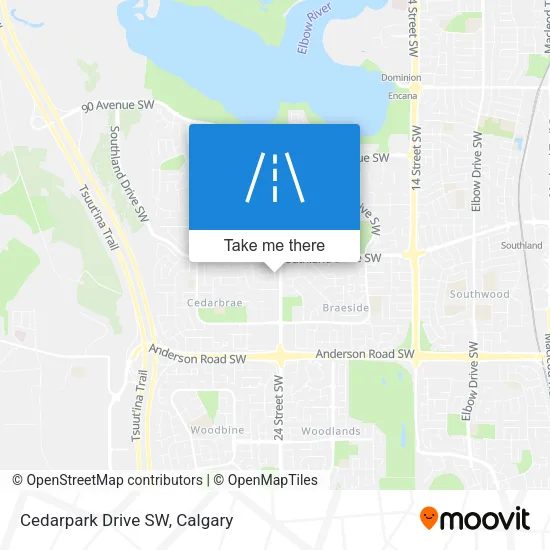 Cedarpark Drive SW map