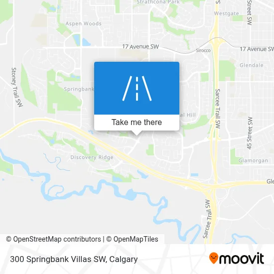 300 Springbank Villas SW map