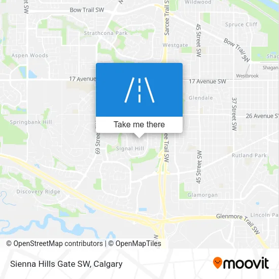 Sienna Hills Gate SW map