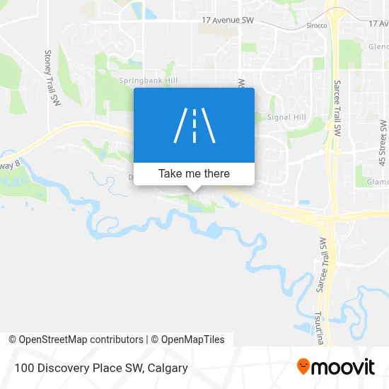 100 Discovery Place SW map