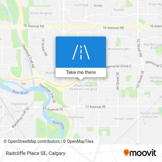 Radcliffe Place SE map