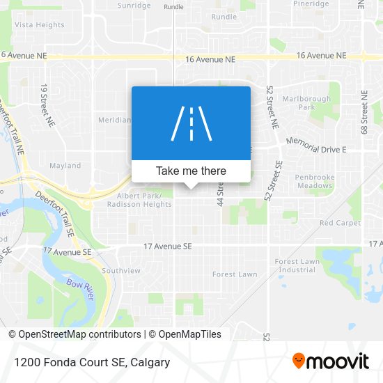 1200 Fonda Court SE map