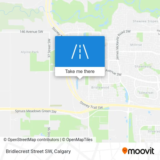 Bridlecrest Street SW map
