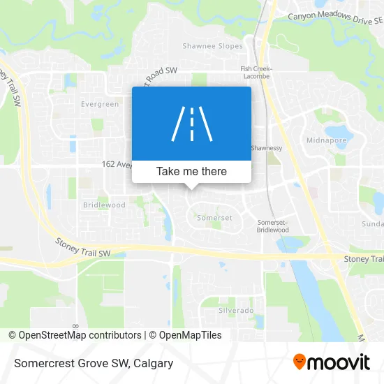 Somercrest Grove SW map
