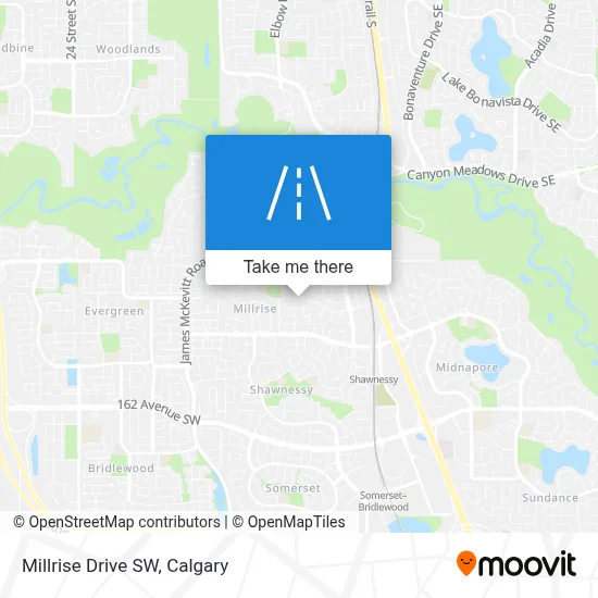 Millrise Drive SW map