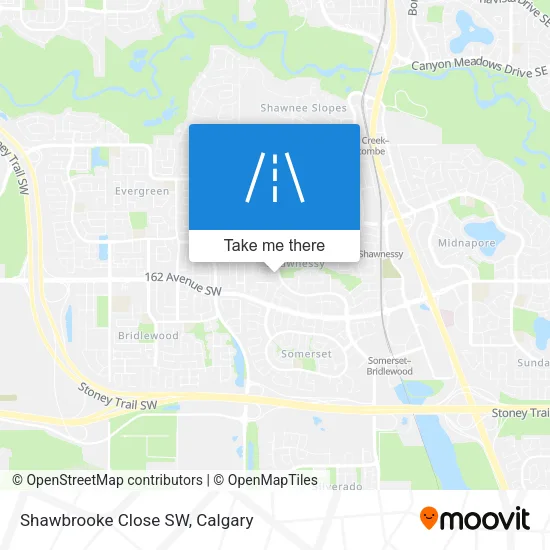 Shawbrooke Close SW map
