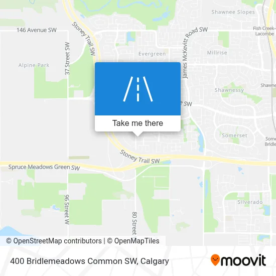 400 Bridlemeadows Common SW map