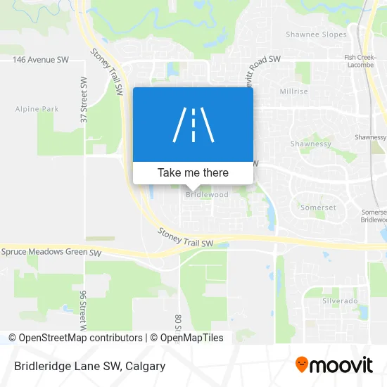 Bridleridge Lane SW map