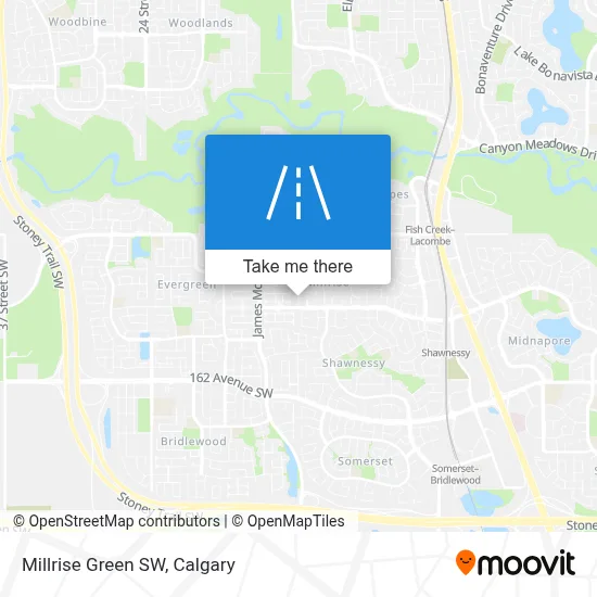 Millrise Green SW map
