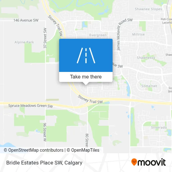 Bridle Estates Place SW map