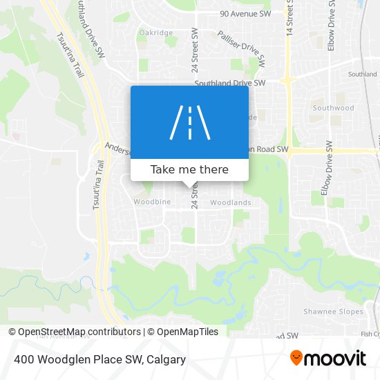 400 Woodglen Place SW map