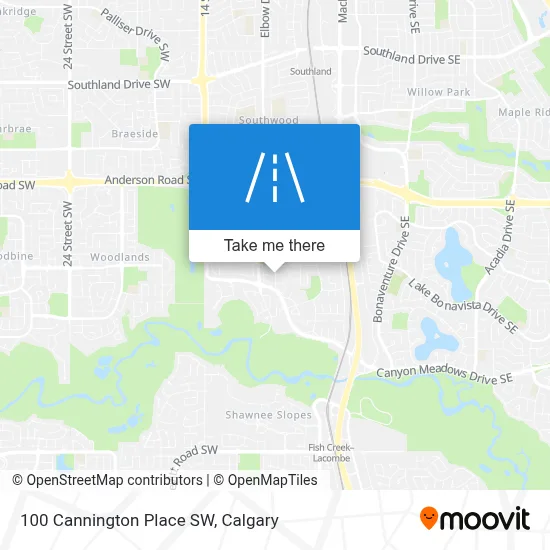 100 Cannington Place SW map