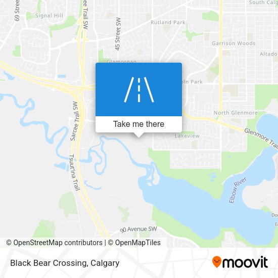 Black Bear Crossing map