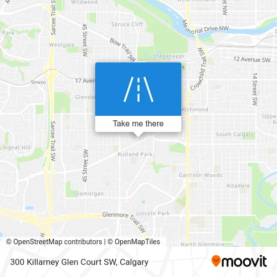300 Killarney Glen Court SW map