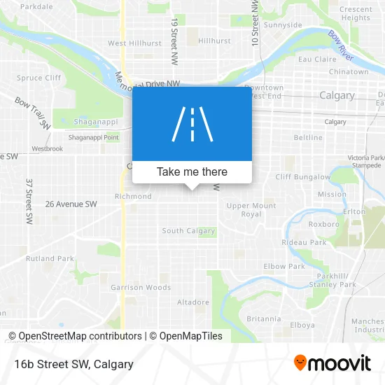 16b Street SW map