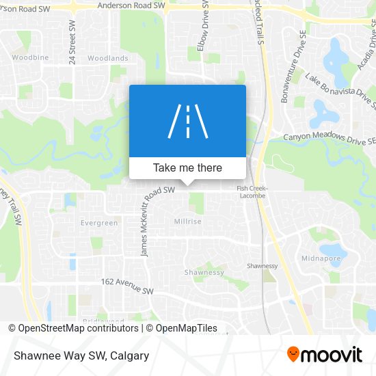 Shawnee Way SW map
