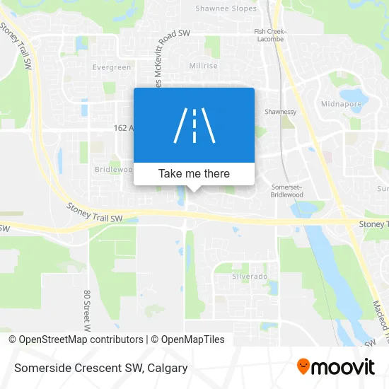 Somerside Crescent SW map