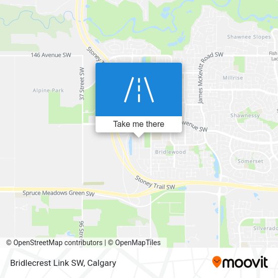 Bridlecrest Link SW map
