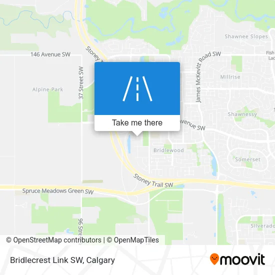 Bridlecrest Link SW map