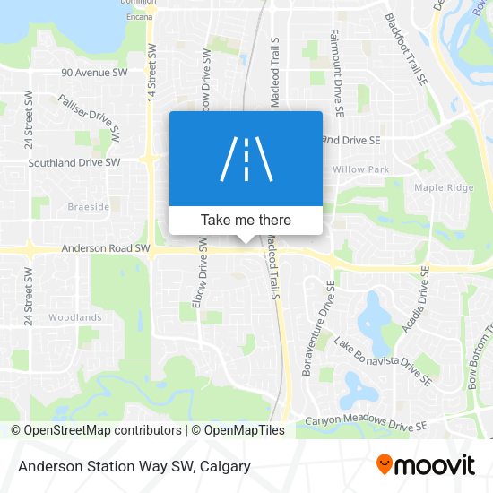 Anderson Station Way SW map