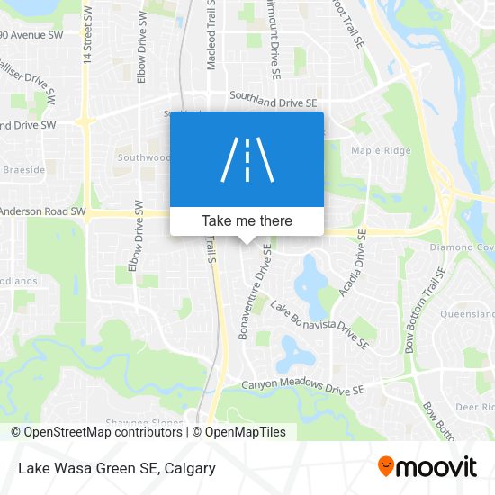 Lake Wasa Green SE map