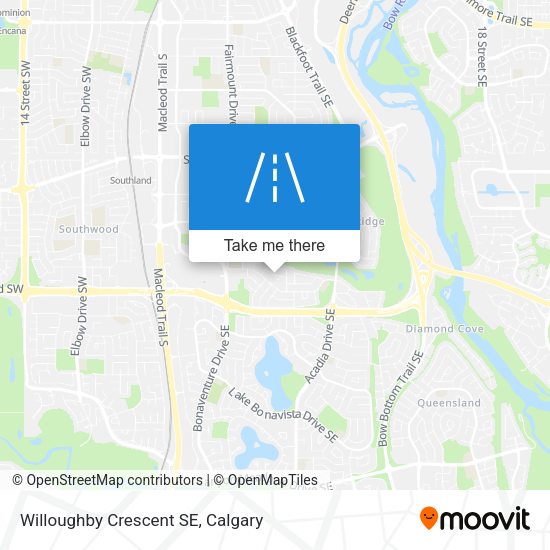 Willoughby Crescent SE map