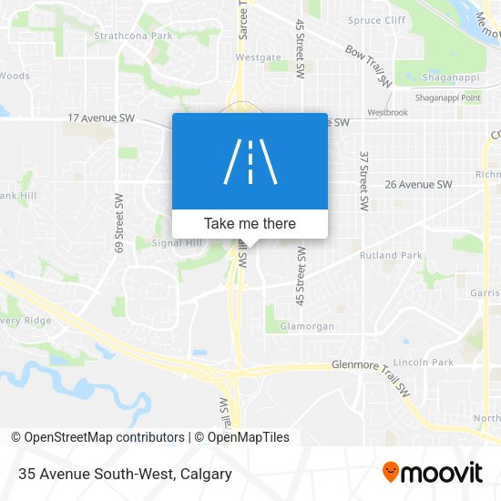 35 Avenue South-West map