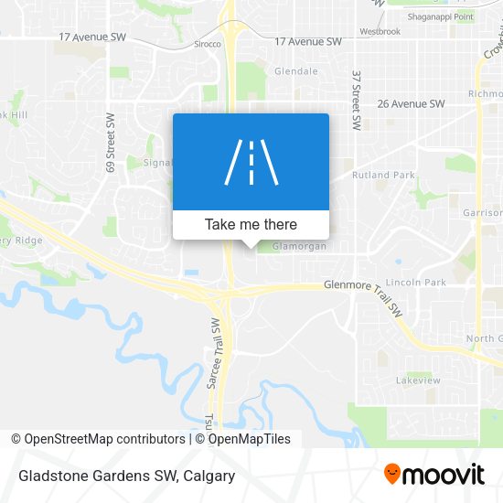 Gladstone Gardens SW map