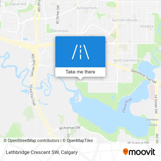 Lethbridge Crescent SW map