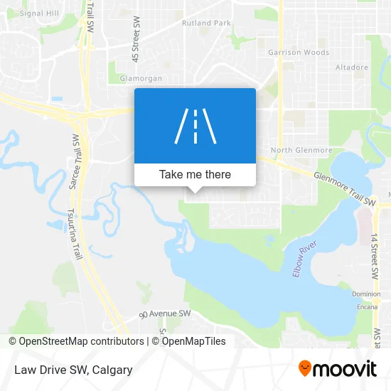 Law Drive SW map