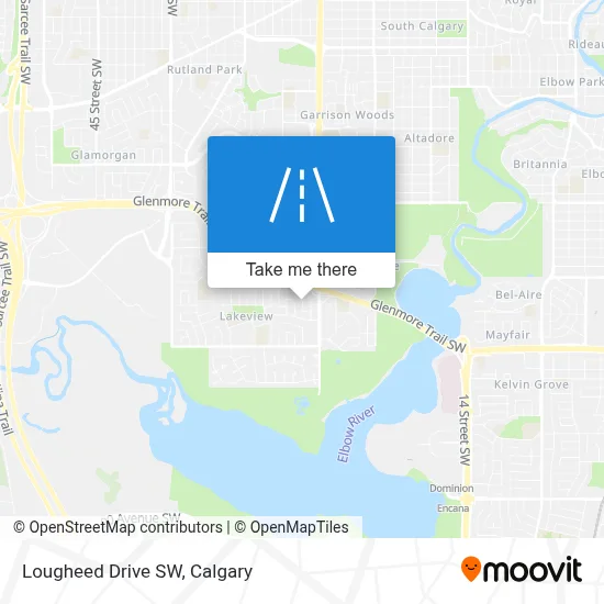 Lougheed Drive SW map