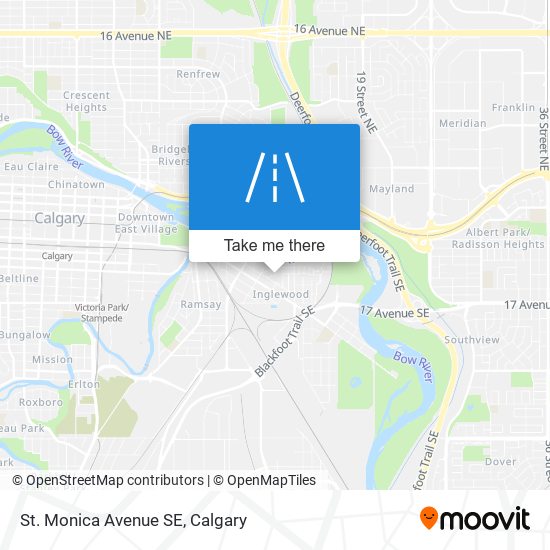 St. Monica Avenue SE map