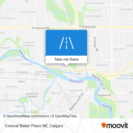 Colonal Baker Place NE map