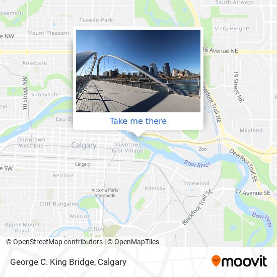 George C. King Bridge map