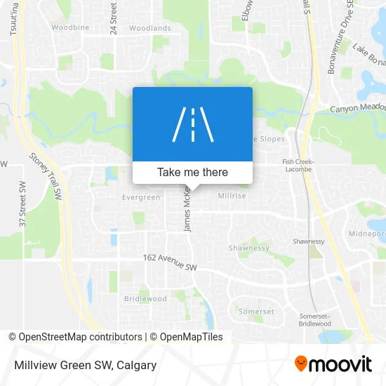 Millview Green SW map