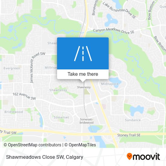 Shawmeadows Close SW map