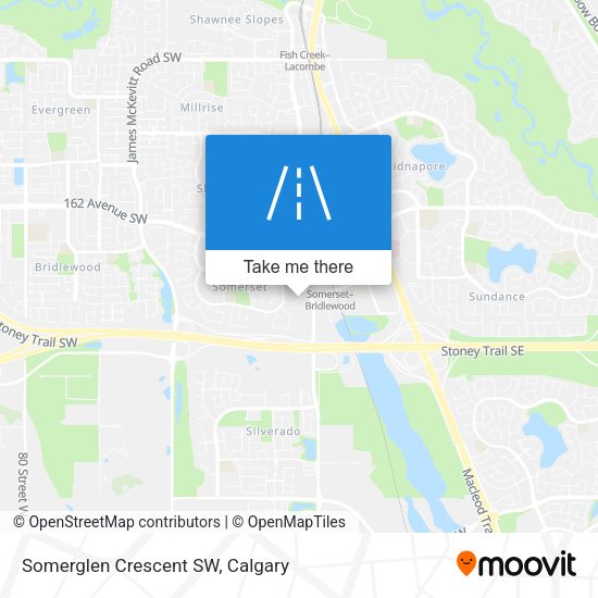 Somerglen Crescent SW map