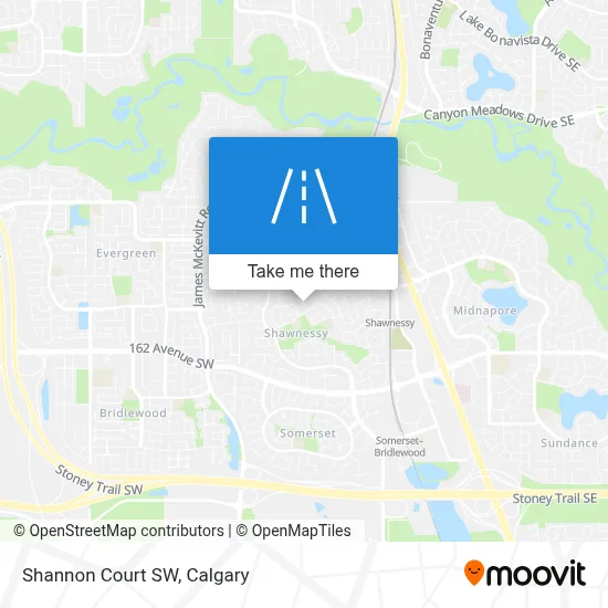 Shannon Court SW map