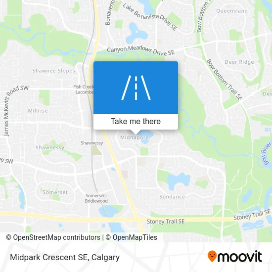 Midpark Crescent SE map